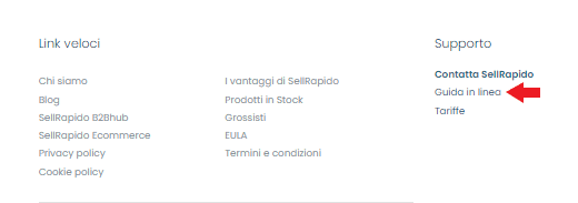 La nuova Guida in Linea per sfruttare tutte le potenzialità di SellRapido footer1 footer1