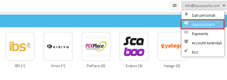 Report giornaliero inserzioni markletplace: uno strumento utile al controllo della propria offerta impostazioni impostazioni